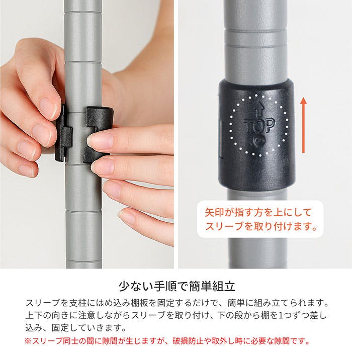 AIS 19φスチールラックセット2個セット7202 グレー 75×25×74.3cm