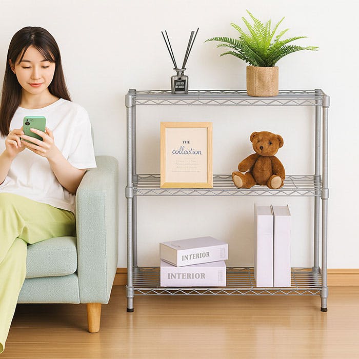 スチールラック・メタルラック asis スチールラック 幅150cm メタルラック 5段 MR-1518DJ (ポール直径25mm