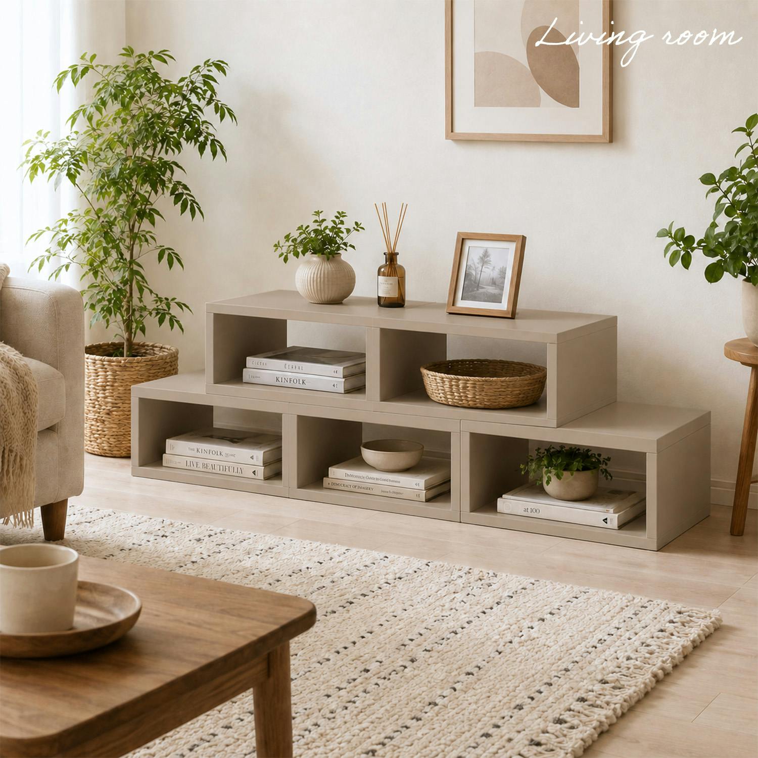 オープンラックシステム 40×30×20cm グレー くすみカラー オシャレ