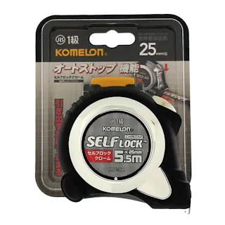 KOMELON セルフロッククローム ベルトホルダー付 25mm×5.5m KMC-36CL