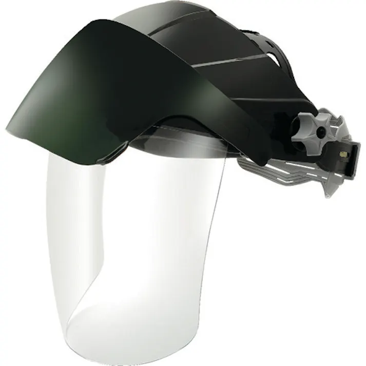 【CAINZ-DASH】OTOS社 かぶり型防災面 クリア、グリーン#5 赤外線保護 ジョグダイヤル調節機 F-72C-I-5【別送品】