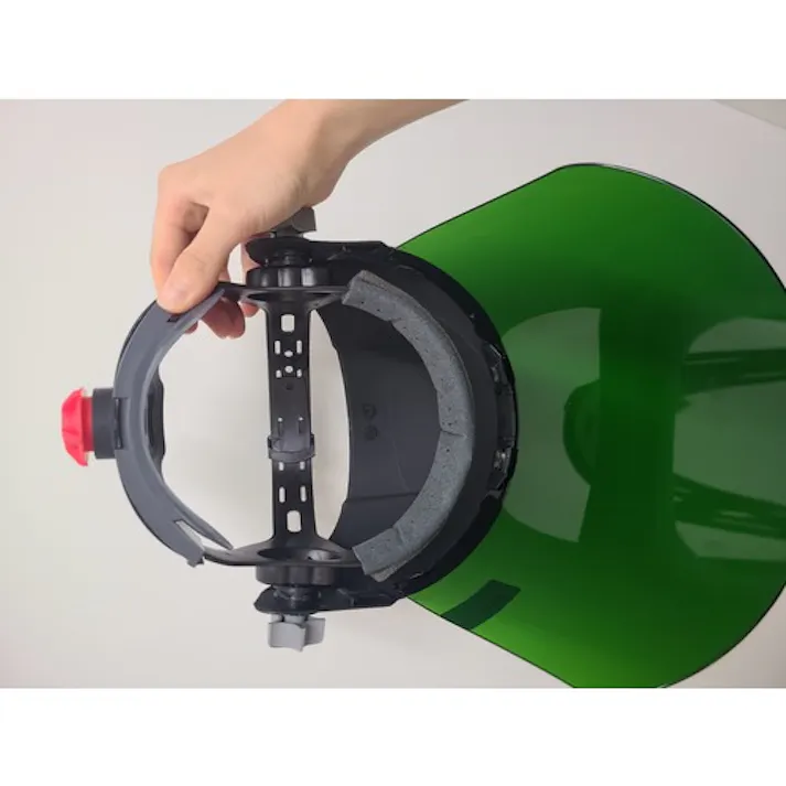 【CAINZ-DASH】OTOS社 かぶり型防災面 クリア、グリーン#5 赤外線保護 ジョグダイヤル調節機 F-72C-I-5【別送品】