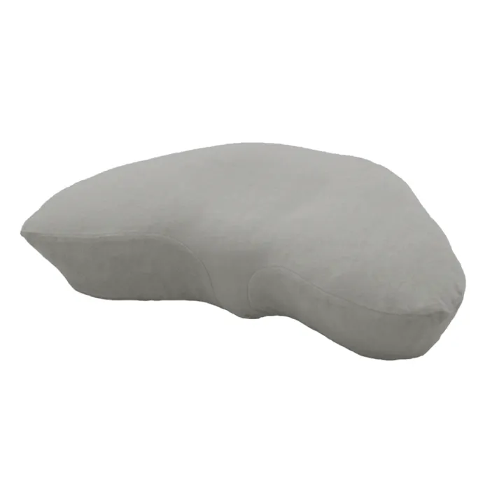 cocochi factory 横寝枕 YOKONEGU 枕 横寝 肩こり 首こり ストレートネック 横向き いびき 首痛み 頭痛 洗える 快眠 安眠 本体2個セット 専用ピロケース2枚セット(グレー2枚) DICF070010-5【別送品】