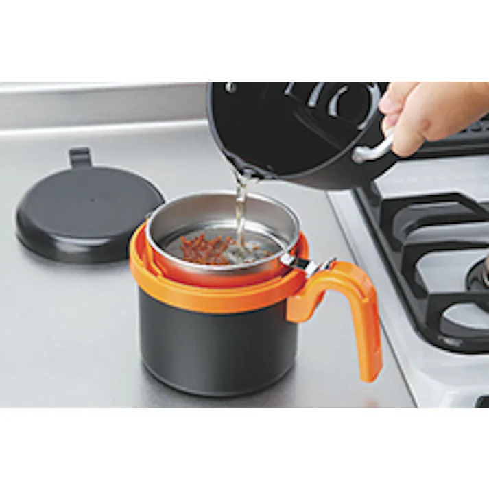 オダジマ そそぎ口きれい! オイルポット0.8リットル 天ぷら用品 4960265111087 207024【別送品】