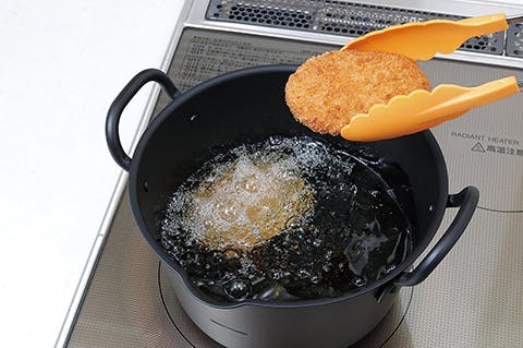 サミット工業 IHたっぷり深型揚げ鍋20cm(フタ付) IH100V・200V対応