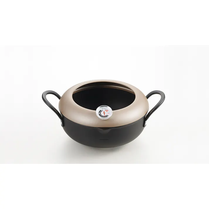 タマハシ 揚げ天 温度計付天ぷら鍋20cm 天ぷら用品 4560399701170 AT-T20W【別送品】