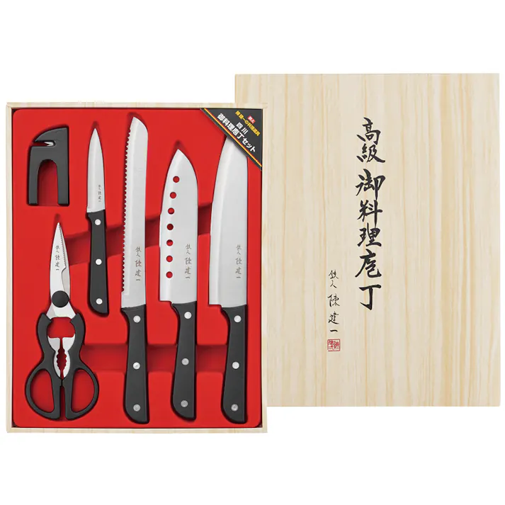 タマハシ 御料理包丁6PCセット 陳建一 包丁 4975192093177 CK-544【別送品】