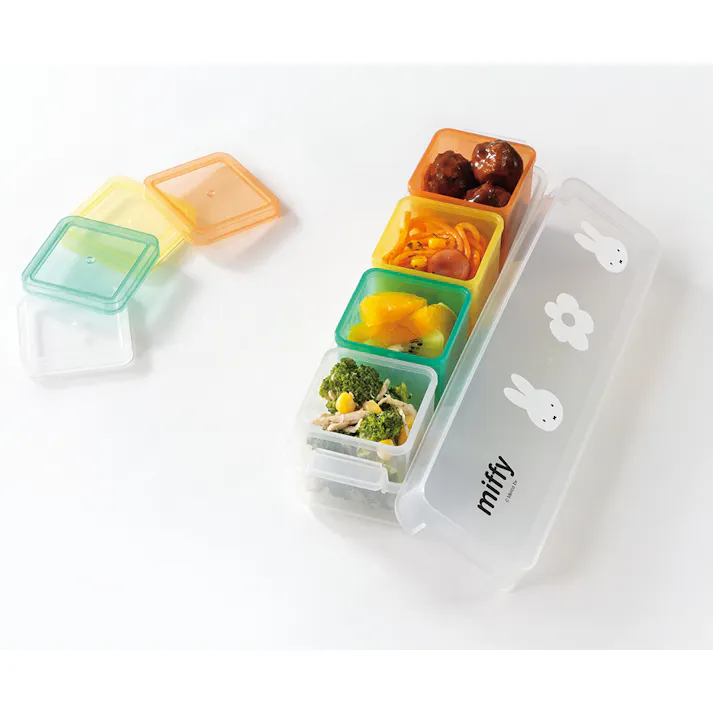 タマハシ MIFFY キューブストッカー4pc ミッフィー 貯蔵容器 4975192091173 DB-108【別送品】