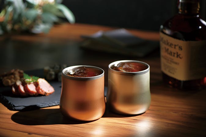 O・S 18-8ステンレス二重構造エレガンス DXフリーカップペア