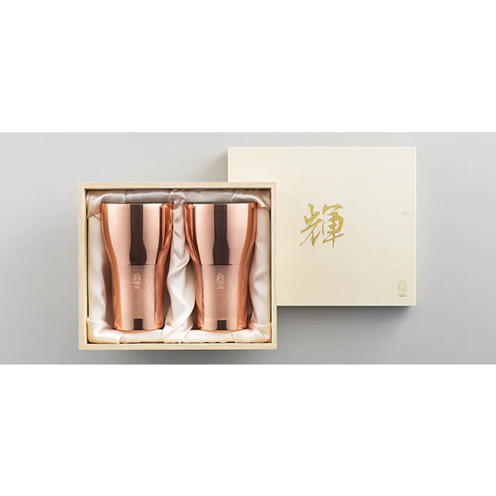タマハシ 輝 純銅ビアタンブラー 2pcセット タンブラー 4975192087183 KG-05【別送品】