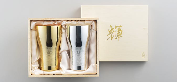 タマハシ 輝 純銅ビアタンブラー 金・銀 2pcセット タンブラー 4975192087206 KG-07 グラス・タンブラー タマハシ 輝 純銅ビアタンブラー 金・銀 2pcセット タンブラー 4975192087206 KG-07 グラス・タンブラー