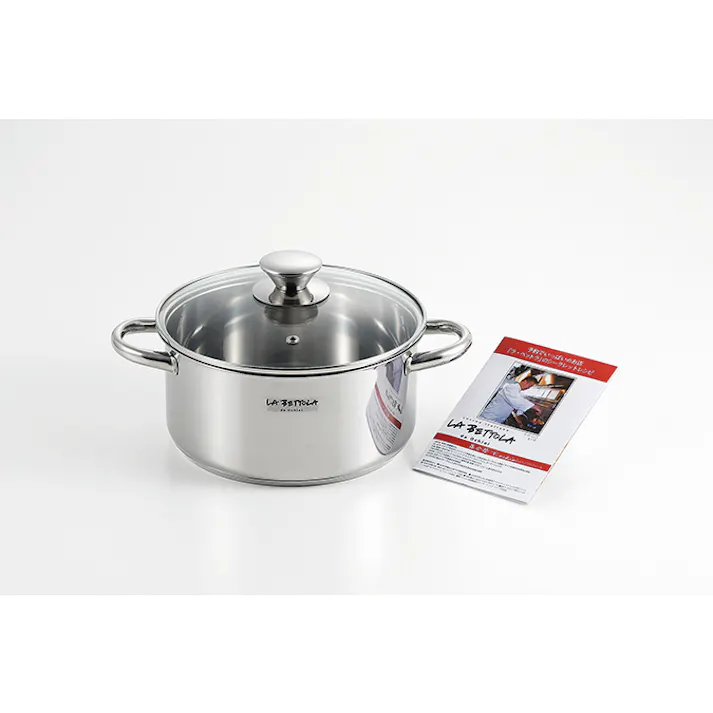 タマハシ ラ・ベットラ IH200V対応両手鍋20cm ラ・ベットラ IH100V・200V対応 料理 キッチン 鍋 なべ LB-173R【別送品】