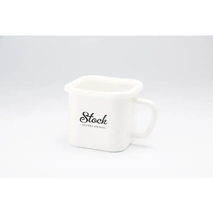 豊琺瑯 Lilly White ホーローマルチスクエアポット Stock 貯蔵容器 4589700554557 LW-201【別送品】