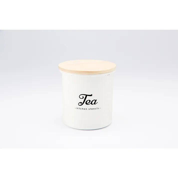 豊琺瑯 Lilly White ホーローキャ二スター Tea 貯蔵容器 4589700554687 LW-214【別送品】