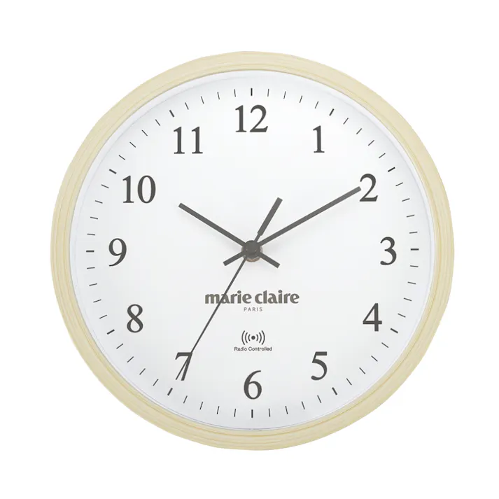タマハシ マリ・クレール 木目調電波掛け時計 マリ・クレール 卓上用品 4975192093573 MC-512【別送品】
