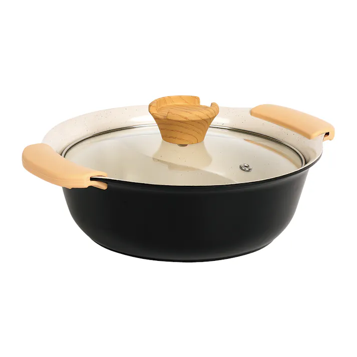 美吉 セラミックコート 二食鍋 7号サイズ 鍋 4589841720453 MUL-20W【別送品】