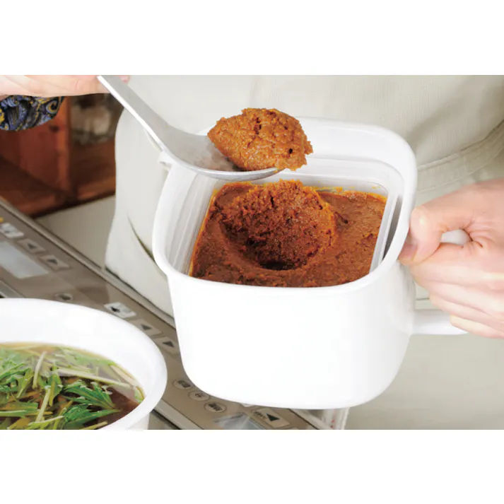 富士ホーロー 角型みそポット 貯蔵容器 4977618090692 N-KP【別送品】