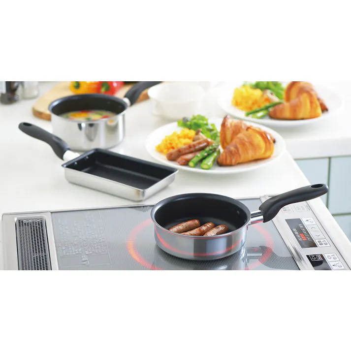タマハシ プチクック IH対応片手鍋14cm IH100V・200V対応 料理 キッチン 鍋 なべ PC-14S【別送品】