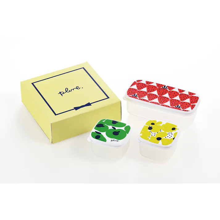 豊琺瑯 Plune. シール容器3pcセット プルーン シール容器 4975192077320 PL-111【別送品】