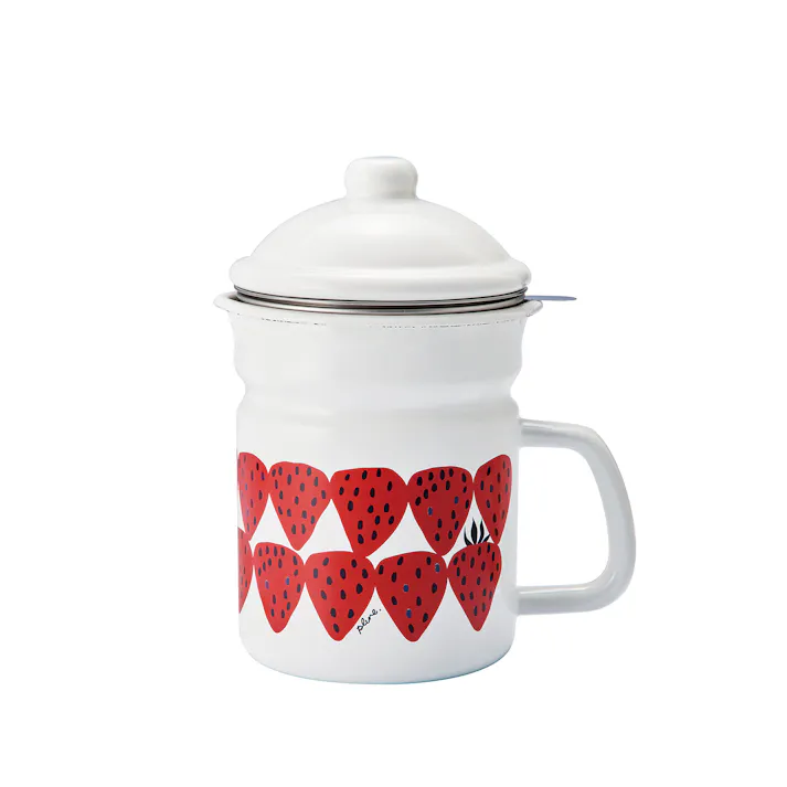 豊琺瑯 Plune. ホーローオイルポット あかいちご プルーン ポット 4589700555370 POP-901【別送品】