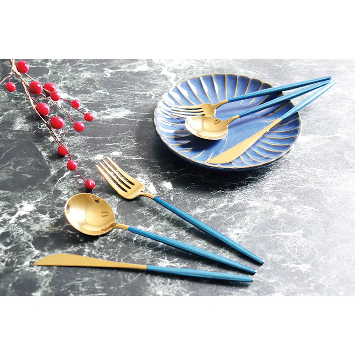 タマハシ ポルト ディナーセット10pc(金めっき) スプーン・フォーク 4975192091838 PRT-6【別送品】