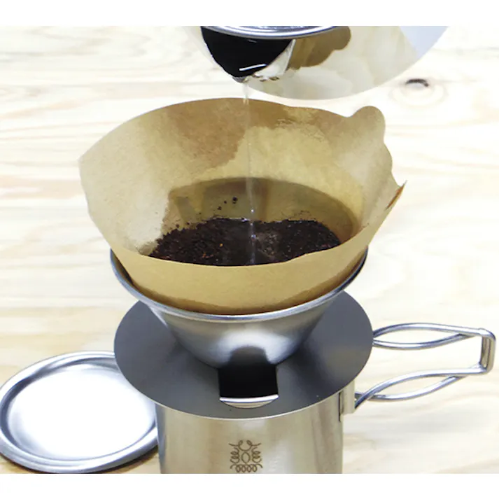 片力商事 ツーリングケトルクッカー&ドリッパーセット 収納用メッシュ袋付 鍋 4995969046953 PY-C007【別送品】