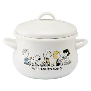 タマハシ スヌーピー ホーロー両手鍋16cm スヌーピー IH100V・200V対応 料理 キッチン 鍋 なべ SNJ-2304【別送品】