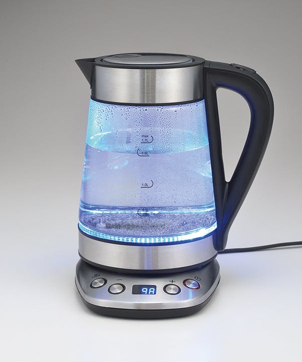 タマハシ SUSTIA 温度調整ガラス電気ケトル1.7リットル 電気
