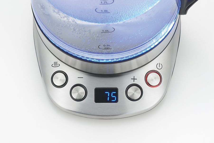 タマハシ SUSTIA 温度調整ガラス電気ケトル1.7リットル 電気