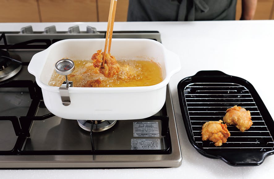 富士ホーロー 角型天ぷら鍋 天ぷら用品 4977618110680 TP-20K.W