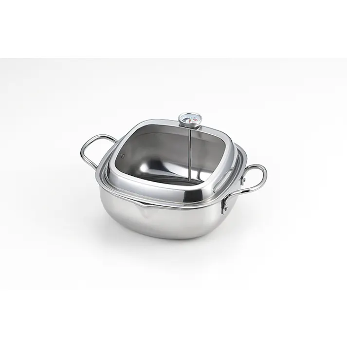 タマハシ 食彩亭 ステンレス角型天ぷら鍋20cm 天ぷら用品 4975192089316 TP-21【別送品】