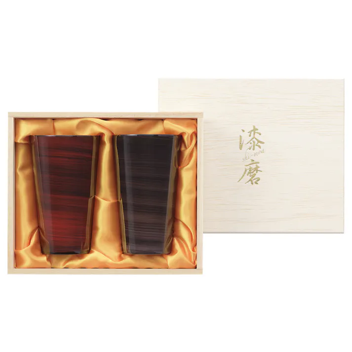 タマハシ 漆磨 ストレートタンブラー2PC 暁月・紫影 タンブラー 4975192092392 TS-15【別送品】