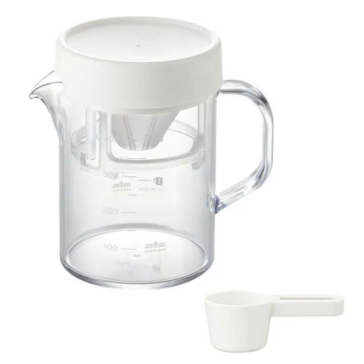 曙産業 コーヒーサーバーストロン 400 ビーカー コンパクトドリッパーセット ホワイト 割れにくい食器 4954267157679 TW-3767【別送品】