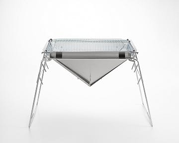 内山産業 燕三条製ステンレス焚き火台(グリルセット) 行楽用品