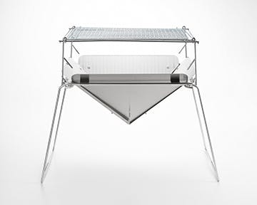 内山産業 燕三条製ステンレス焚き火台(グリルセット) 行楽用品