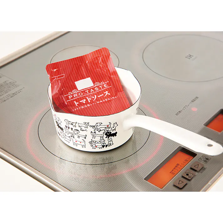 豊琺瑯 Plune. ホーローミルクパン15cm あかいちご プルーン IH100V・200V対応 料理 キッチン フライパン 調理器具 YJM-104【別送品】