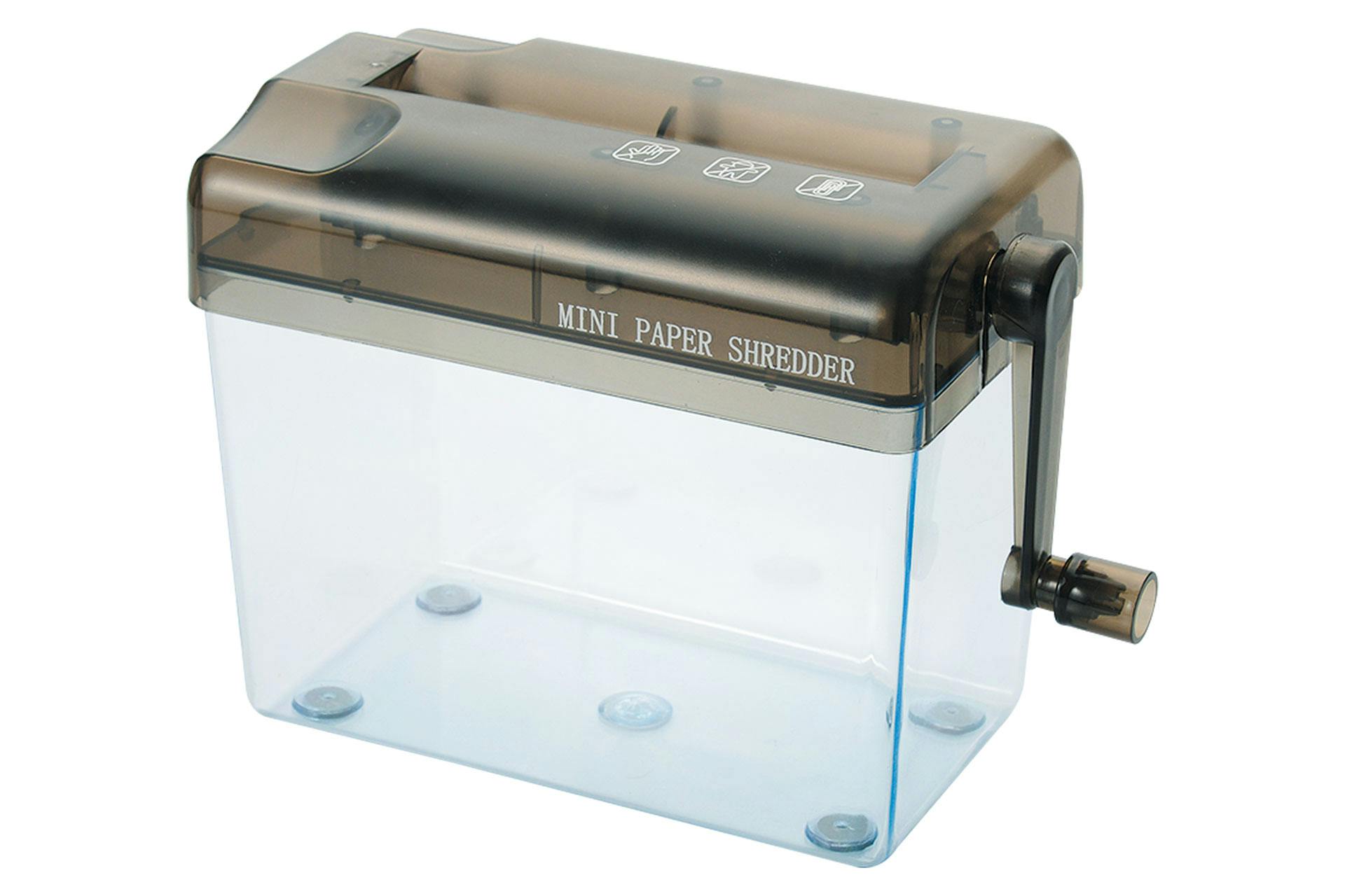 セーブ・インダストリー ハンドシュレッダーコンパクトタイプ 机 シュレッダー 手回し SV-5547【別送品】