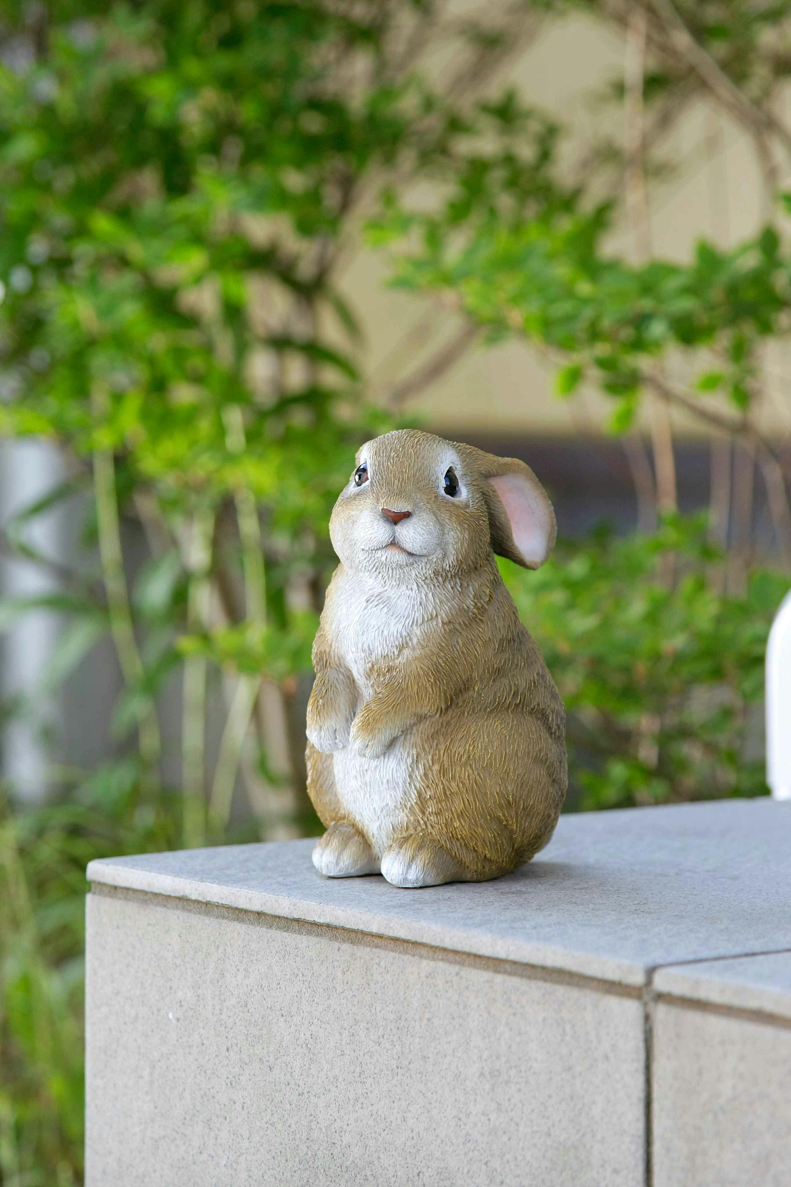 うさぎ セーブ・インダストリー ミニうさぎ 園芸 庭 オブジェ SV-5868【別送品