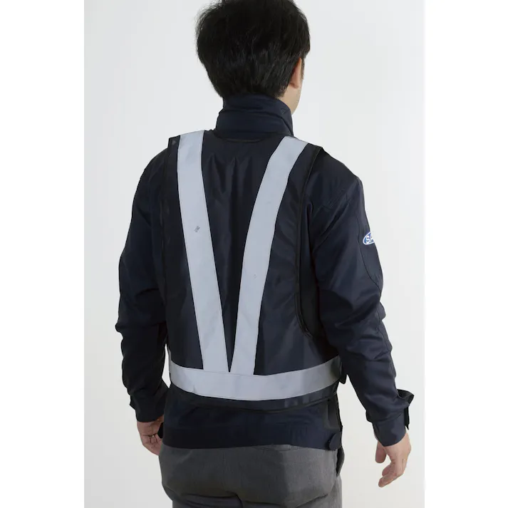 セーブ・インダストリー 3M蛍光ベスト ネイビー 安全ベスト 反射ベスト 作業着 SV-5912【別送品】