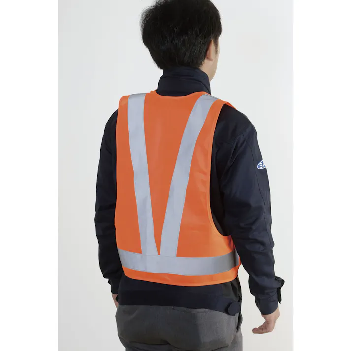 セーブ・インダストリー 3M蛍光ベスト オレンジ 安全ベスト 反射ベスト 作業着 SV-5929【別送品】