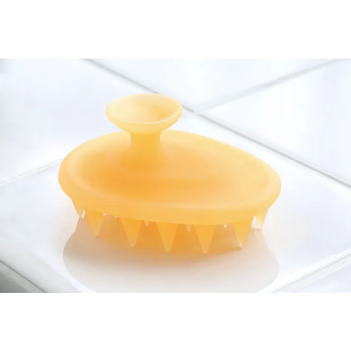 セーブ・インダストリー シリコンシャンプー&マッサージブラシ 小判型 頭皮マッサージ スカルプケア シャンプー SV-6117【別送品】