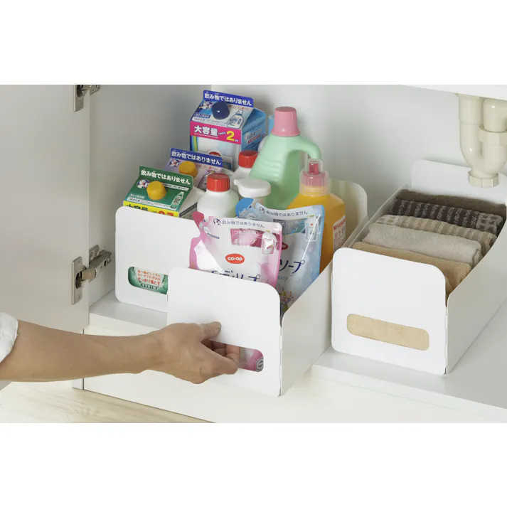 セーブ・インダストリー 組み立て簡単収納ボックス 3個組 収納 整理整頓 収納ケース SV-6742【別送品】