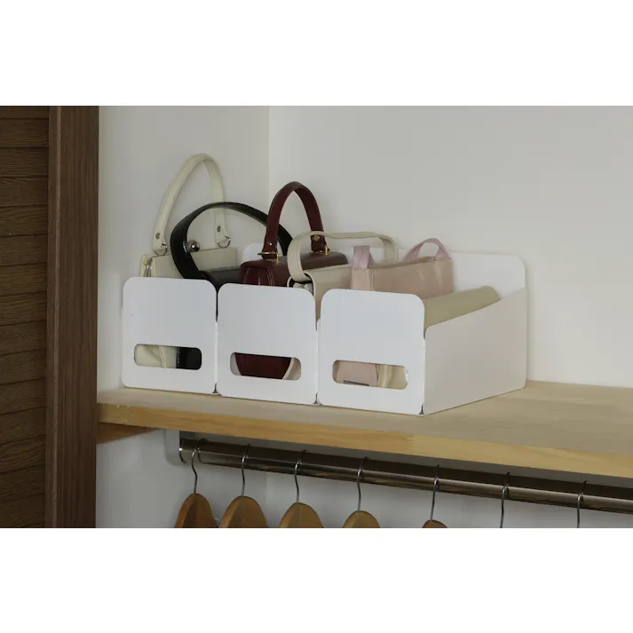 セーブ・インダストリー 組み立て簡単収納ボックス 3個組 収納 整理整頓 収納ケース SV-6742【別送品】