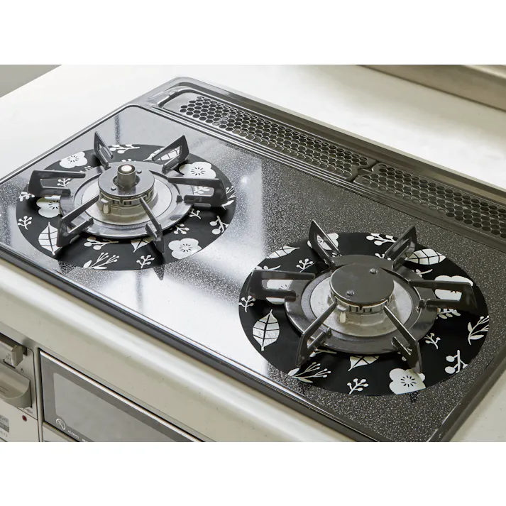 セーブ・インダストリー ガスレンジ用汚れ防止マット2枚組 ガスマット 油汚れ キッチン SV-6759【別送品】