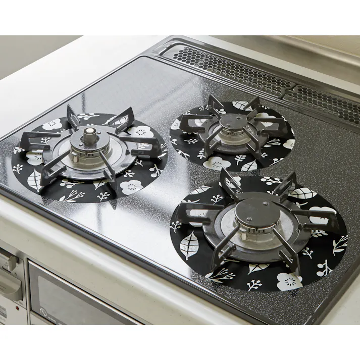 セーブ・インダストリー ガスレンジ用汚れ防止マット3枚組 ガスマット 油汚れ キッチン SV-6766【別送品】