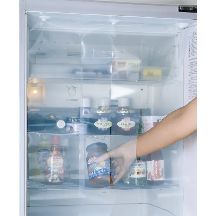 セーブ・インダストリー 脱臭付き冷蔵庫カーテン 節電 温度キープ キッチン SV-6865【別送品】