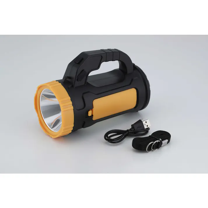 セーブ・インダストリー 乾電池でも使用できる、充電式5Wサーチライト 防犯 防災 懐中電灯 SV-7213【別送品】