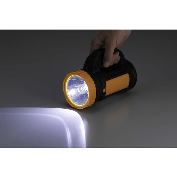 セーブ・インダストリー 乾電池でも使用できる、充電式5Wサーチライト 防犯 防災 懐中電灯 SV-7213【別送品】