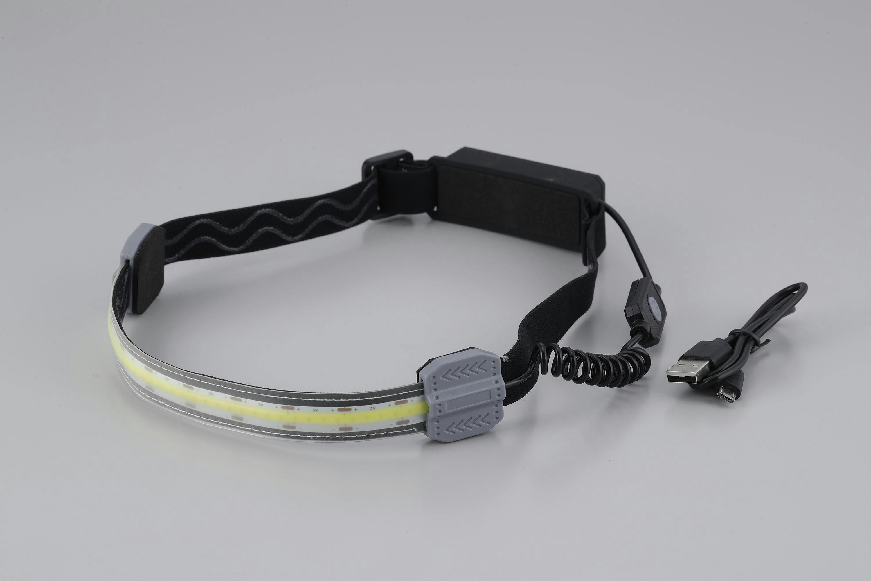 セーブ・インダストリー バックライト付 充電式5WCOBヘッドライト ヘルメットライト 作業ライト アウトドア SV-7336【別送品】