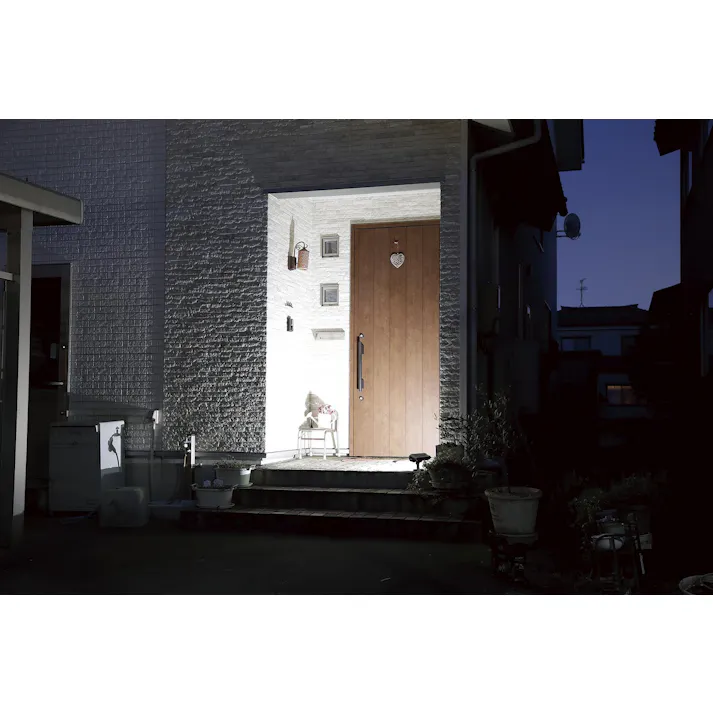 セーブ・インダストリー ソーラー式ガーデンライト 人感センサータイプ 防犯 玄関ライト 庭 SV-7442【別送品】